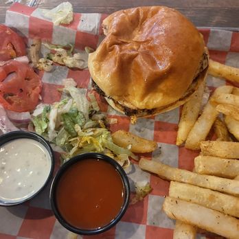 The Rusty Gator - Grilled Chicken with French fries. - Cajun/Creole Near Me - Bedford, Indiana The Rusty Gator - Grilled Chicken with French fries. - Cajun/Creole Near Me - Bedford, Indiana