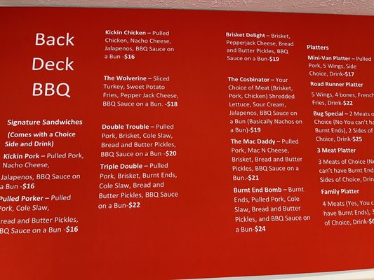 Menu photo 7 Back Deck BBQ Louisville, KY
