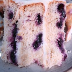Southwind Pizza - blueberry lemon cake after the ride home, delicious