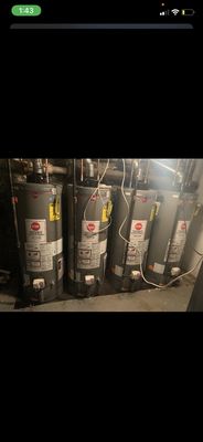 Water Heater Installation - Customer contacted explaining his water heaters were leaking. They were quite old and began to flood the basement. This was urgent as there was an active leak and no access to hot water on all floors of the apartment building. Intrepid was able to help resolve immediately!