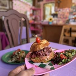 Blessings Cafe - Avocado Croissant with Pastrami