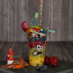 Waka Waka Snack Bar - One of our Fruit Cups, with toppings! YUM!!