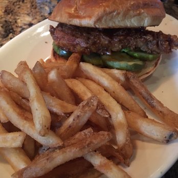 BJ's Restaurant & Brewhouse - Nashville Hot Crispy Chicken Sandwich for my son - New American Near Me - Round Rock, Texas BJ's Restaurant & Brewhouse - Nashville Hot Crispy Chicken Sandwich for my son - New American Near Me - Round Rock, Texas