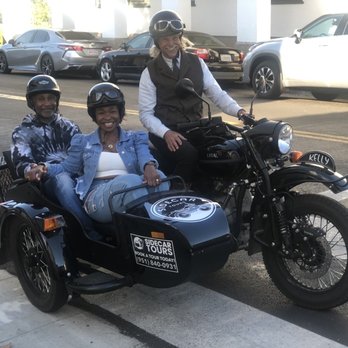 Sidecar Tours - Me my hubby & "Dapper" Dave - Food Tours Near Me - Santa Barbara, California