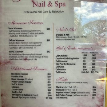 Gradient Nail - New menu  as of January 2026 - Nail Salons Near Me - Honolulu, Hawaii