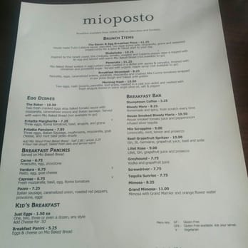 Mioposto - Their new weekend brunch menu - Pizza Near Me - Seattle, Washington Mioposto - Their new weekend brunch menu - Pizza Near Me - Seattle, Washington