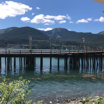 Deckhand Dave's Fish Tacos - View from our seats - Food Trucks Near Me - Juneau, Alaska