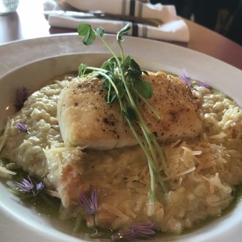 Fresh Catch Cafe - Crab risotto with halibut - Seafood Near Me - Homer, Alaska Fresh Catch Cafe - Crab risotto with halibut - Seafood Near Me - Homer, Alaska