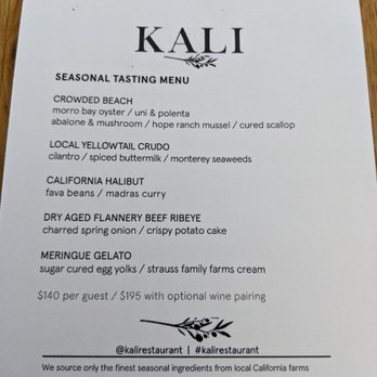 Kali Steak - Tasting Menu 5/29/2021 - Steakhouses Near Me - Los Angeles, California Kali Steak - Tasting Menu 5/29/2021 - Steakhouses Near Me - Los Angeles, California