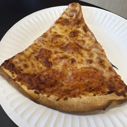 Heat lamped cheese slice Heat lamped cheese slice