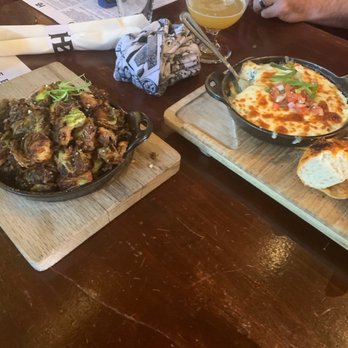 Heist Brewery - Brussels sprouts and spinach dip - New American Near Me - Charlotte, North Carolina Heist Brewery - Brussels sprouts and spinach dip - New American Near Me - Charlotte, North Carolina