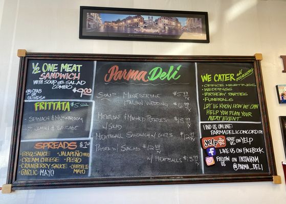Menu photo 8 Parma Delicatessen Concord, CA