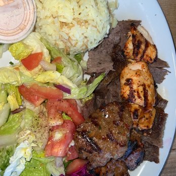 Mediterranean Kebab - Mediterranean Combo Kebab Plate - Turkish Near Me - Burlingame, California Mediterranean Kebab - Mediterranean Combo Kebab Plate - Turkish Near Me - Burlingame, California