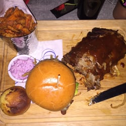 Sugar Rays Smokehouse - Belly buster with ribs