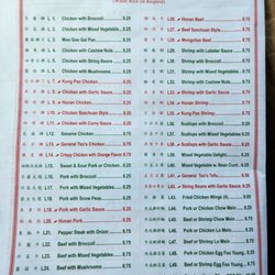 Panda Bistro - Menu with current pricing 4/24/2023