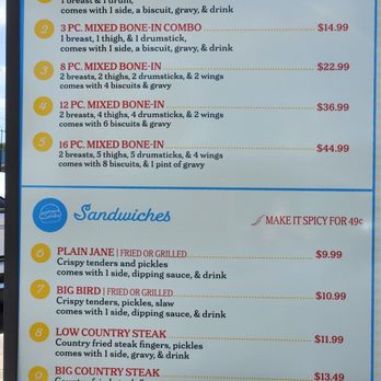 Honey’s Chicken Joint - Drive thru menu - Chicken Shop Near Me - San Antonio, Texas Honey’s Chicken Joint - Drive thru menu - Chicken Shop Near Me - San Antonio, Texas