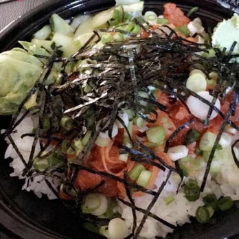 Poki Star - Rice, spicy tuna, avo, cucumber, green onion, wasabi, nori. Yummy! - Hawaiian Near Me - Huntington Beach, California Poki Star - Rice, spicy tuna, avo, cucumber, green onion, wasabi, nori. Yummy! - Hawaiian Near Me - Huntington Beach, California