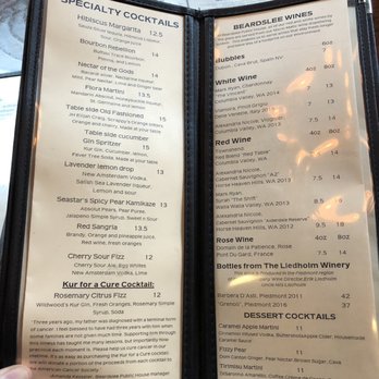 Beardslee Public House - Cocktails and wines menu (July 2019) - Breweries Near Me - Bothell, Washington