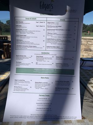 Menu photo 2 Edgar's Restaurant Carmel, CA