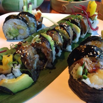 Tsunami Panhandle - Veggie tiger and shrimp tempura roll - Sushi Bars Near Me - San Francisco, California Tsunami Panhandle - Veggie tiger and shrimp tempura roll - Sushi Bars Near Me - San Francisco, California