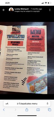 Menu photo 6 El Pueblito Mexican Grill Chicago, IL