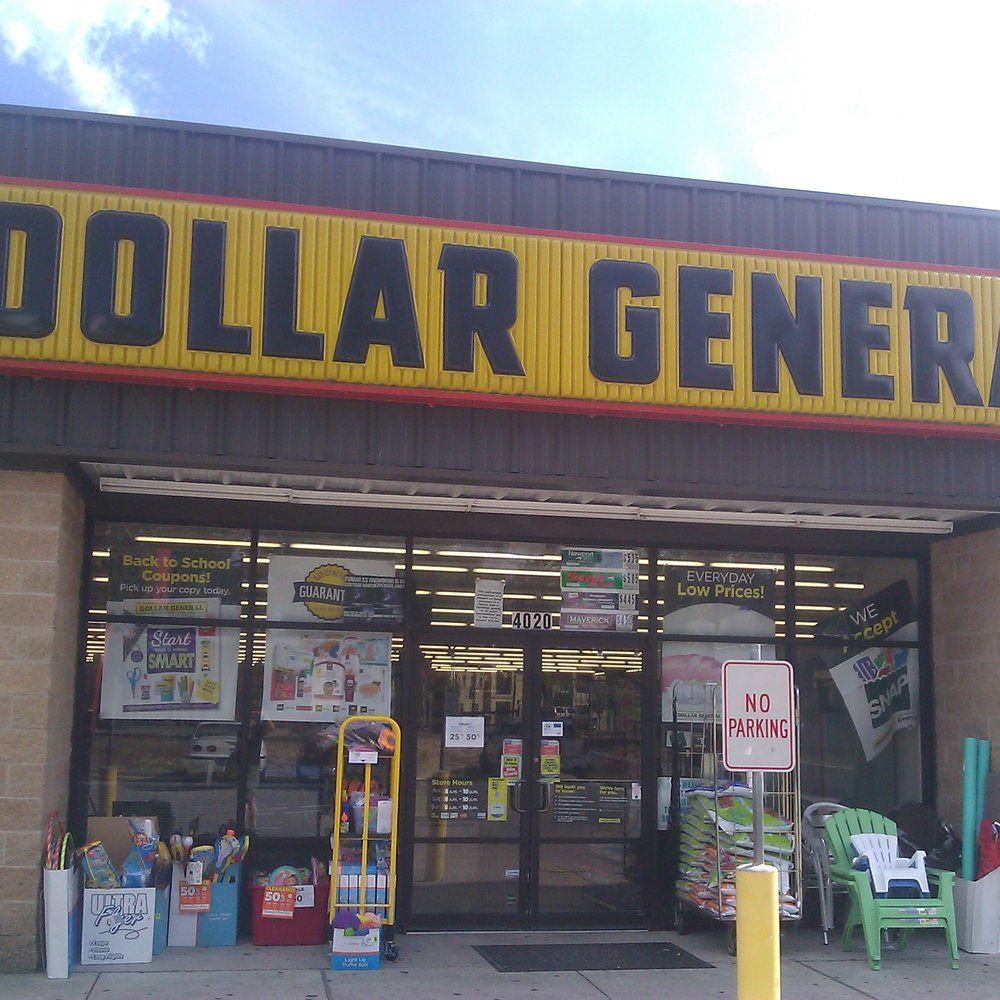 Dollar General - the front of a dollar general store - Grocery Near Me - Huntsville, Texas