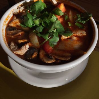 Thai Orchid Restaurant - Tom Yum with Chicken - Thai Near Me - Aurora, Illinois