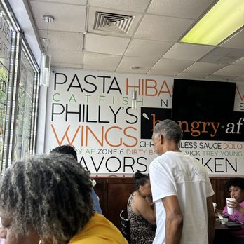 Hungry AF - Waiting /eating area - Chicken Wings Near Me - Decatur, Georgia