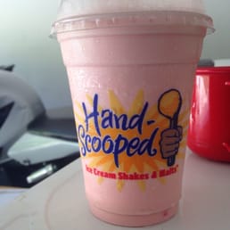 My yummy strawberry milkshake