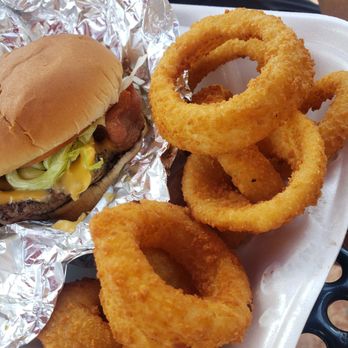 Cook Out - a burger and onion rings - Fast Food Near Me - Aberdeen, North Carolina