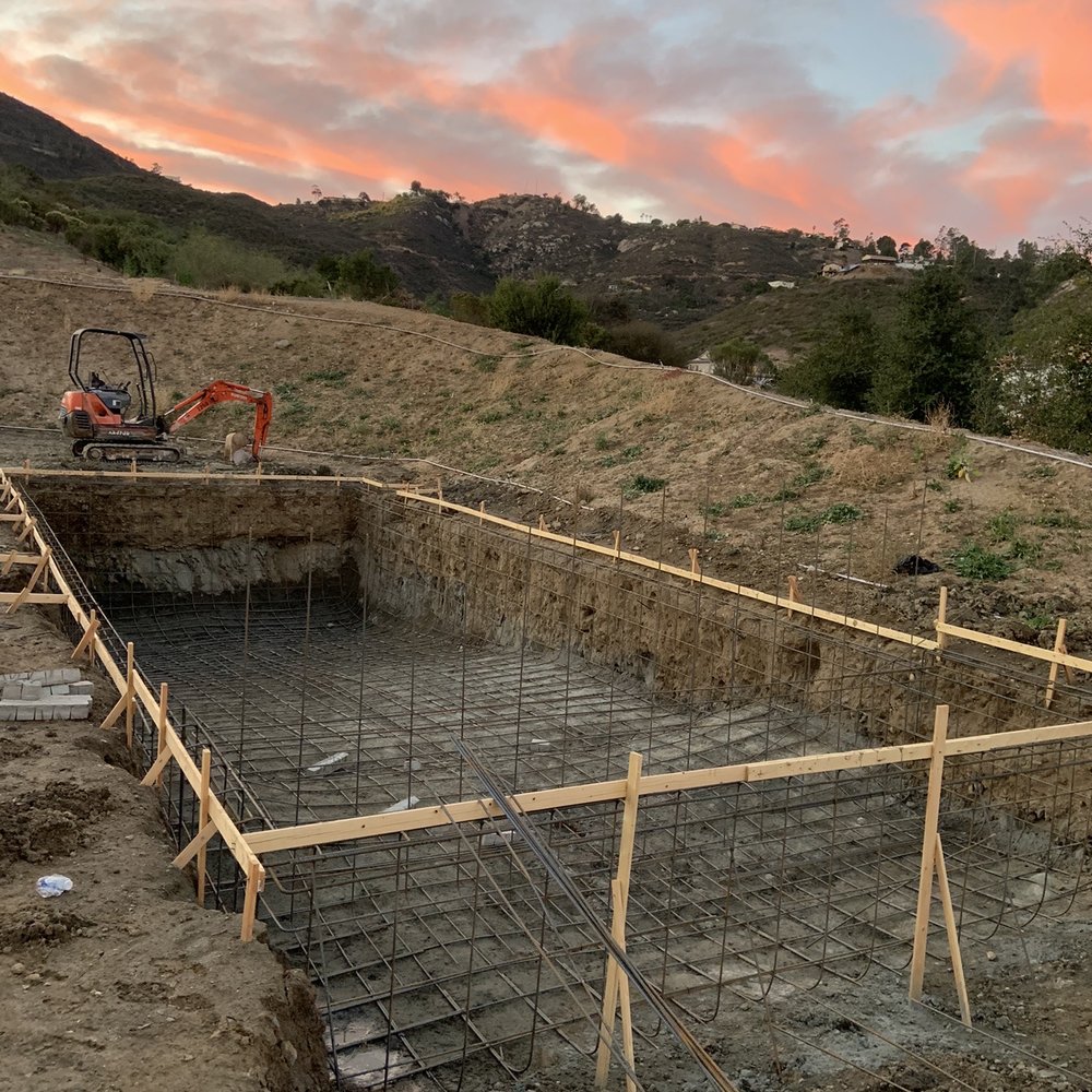 Sundancer Pools - Start of pool w/rebar - Pool & Hot Tub Service Near Me - Escondido, California Sundancer Pools - Start of pool w/rebar - Pool & Hot Tub Service Near Me - Escondido, California
