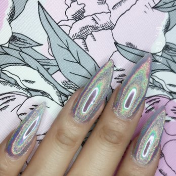 Bella Nail Spa - Beautiful long stiletto chrome nails by Ahn (she's awesome!) - Nail Salons Near Me - San Jose, California Bella Nail Spa - Beautiful long stiletto chrome nails by Ahn (she's awesome!) - Nail Salons Near Me - San Jose, California