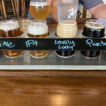 UTOG Brewing - Beer flight-canned beers cannot be ordered in flight - Brewpubs Near Me - Ogden, Utah