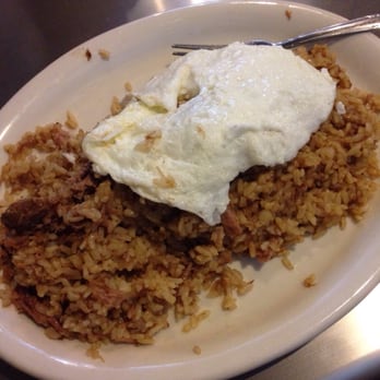 Aloha Kitchen - This was my adobo fried rice "omelette" - Hawaiian Near Me - Las Vegas, Nevada