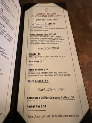 Menu photo 4 Green Door Distilling Kalamazoo, MI Menu photo 4 Green Door Distilling Kalamazoo, MI