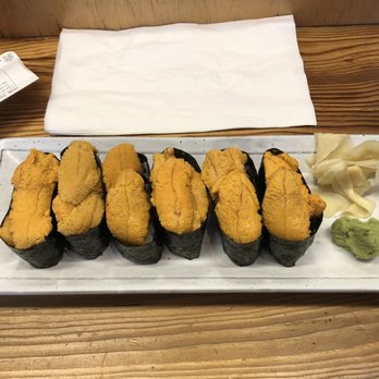 Taka's Grill - 3 orders of uni - Sushi Bars Near Me - Fort Bragg, California Taka's Grill - 3 orders of uni - Sushi Bars Near Me - Fort Bragg, California