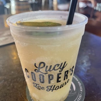 Lucy Cooper's Ice House - $5 Spiked Slushie - Mint Julep Flavor - Bars Near Me - San Antonio, Texas Lucy Cooper's Ice House - $5 Spiked Slushie - Mint Julep Flavor - Bars Near Me - San Antonio, Texas