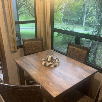 The Wooden Whale Workshop - Dinette table in slide out of Montana fifth wheel - Furniture Stores Near Me - Freeport, Pennsylvania The Wooden Whale Workshop - Dinette table in slide out of Montana fifth wheel - Furniture Stores Near Me - Freeport, Pennsylvania