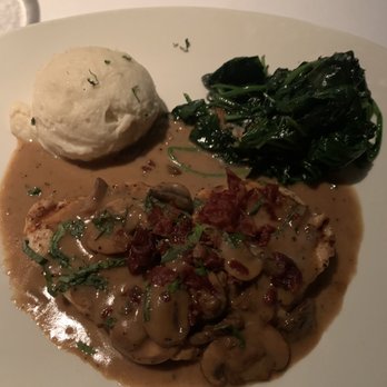 Bonefish Grill - Chicken Marsala sautéed spinach garlic mashed potatoes - Seafood Near Me - Las Vegas, Nevada Bonefish Grill - Chicken Marsala sautéed spinach garlic mashed potatoes - Seafood Near Me - Las Vegas, Nevada