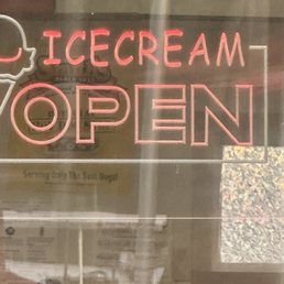 Open for ice cream! Open for ice cream!