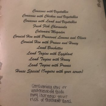 Casablanca - Menu 2 - Moroccan Near Me - Kailua, Hawaii Casablanca - Menu 2 - Moroccan Near Me - Kailua, Hawaii