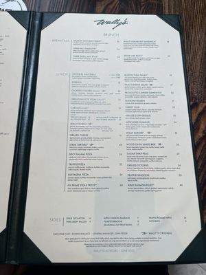Menu photo 2 Wally's Las Vegas, NV