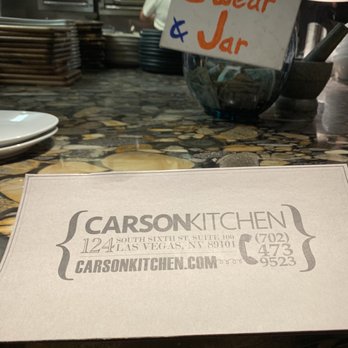 Carson Kitchen - Added a few bucks to jar. - New American Near Me - Las Vegas, Nevada Carson Kitchen - Added a few bucks to jar. - New American Near Me - Las Vegas, Nevada