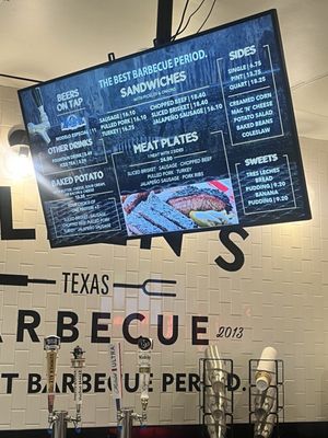 Menu photo 1 Killen's Barbecue - HOU Houston, TX Menu photo 1 Killen's Barbecue - HOU Houston, TX