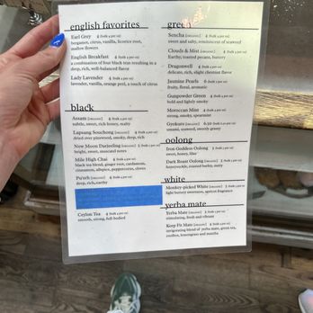 Devil's Food Bakery - tea menu - Bakeries Near Me - Denver, Colorado
