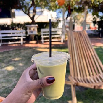 The Yard Coffee - Lavender matcha with oat milk - Coffee & Tea Near Me - Redwood City, California