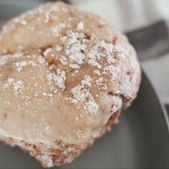 Parlor Doughnuts - French Toast. Lightly crisp exterior & soft within, this captures the essence of French toast with maple glaze & dusting of cinnamon sugar. - Donuts Near Me - Laguna Niguel, California