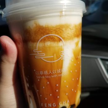 Feng Cha Teahouse - creme brulee dirty boba - Bubble Tea Near Me - Costa Mesa, California Feng Cha Teahouse - creme brulee dirty boba - Bubble Tea Near Me - Costa Mesa, California