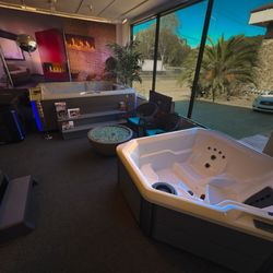 Creative Energy - San Rafael showroom section dedicated to HotSpring hot tubs