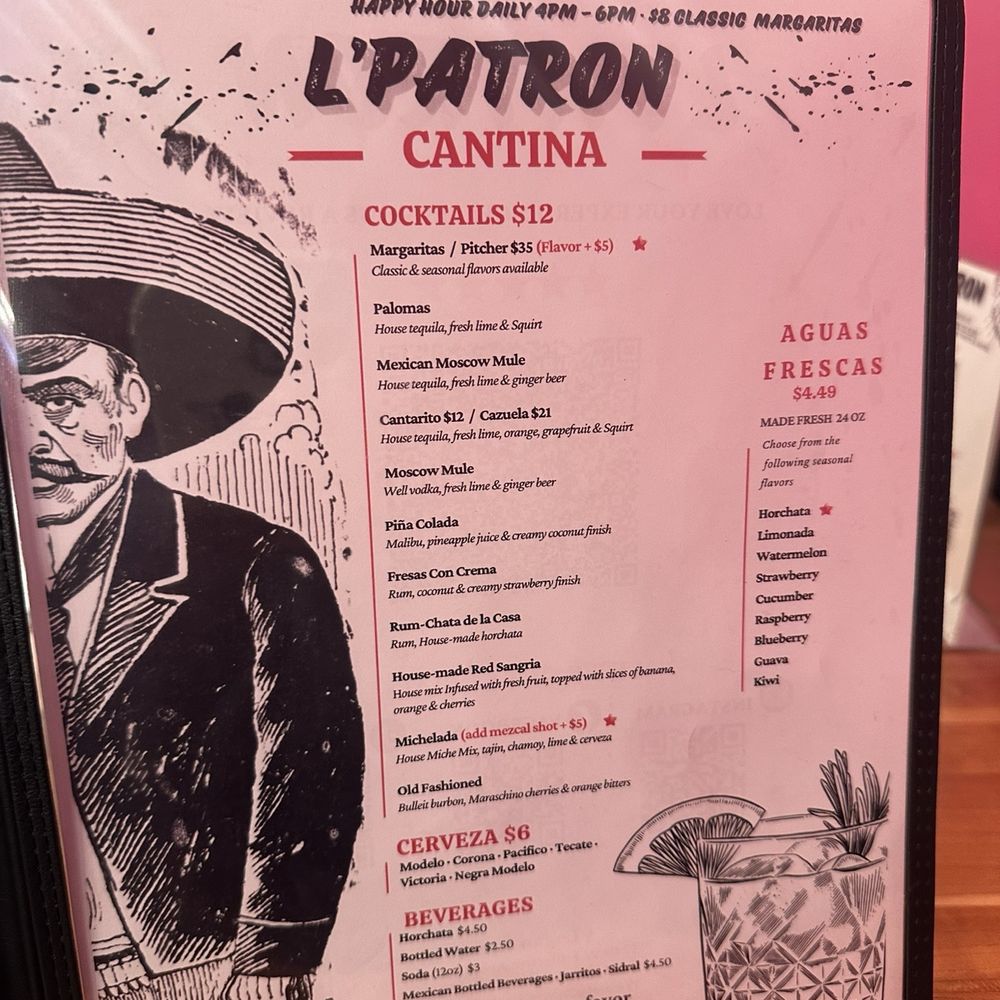 L' Patron Tacos - Menu - New Mexican Cuisine Near Me - Chicago, Illinois L' Patron Tacos - Menu - New Mexican Cuisine Near Me - Chicago, Illinois